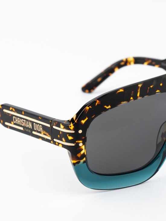 Dior Women Sunglasses Havana Grey Shield DIORSIGNATURE M1U 27A0 NEW AUTHENTIC main image 5
